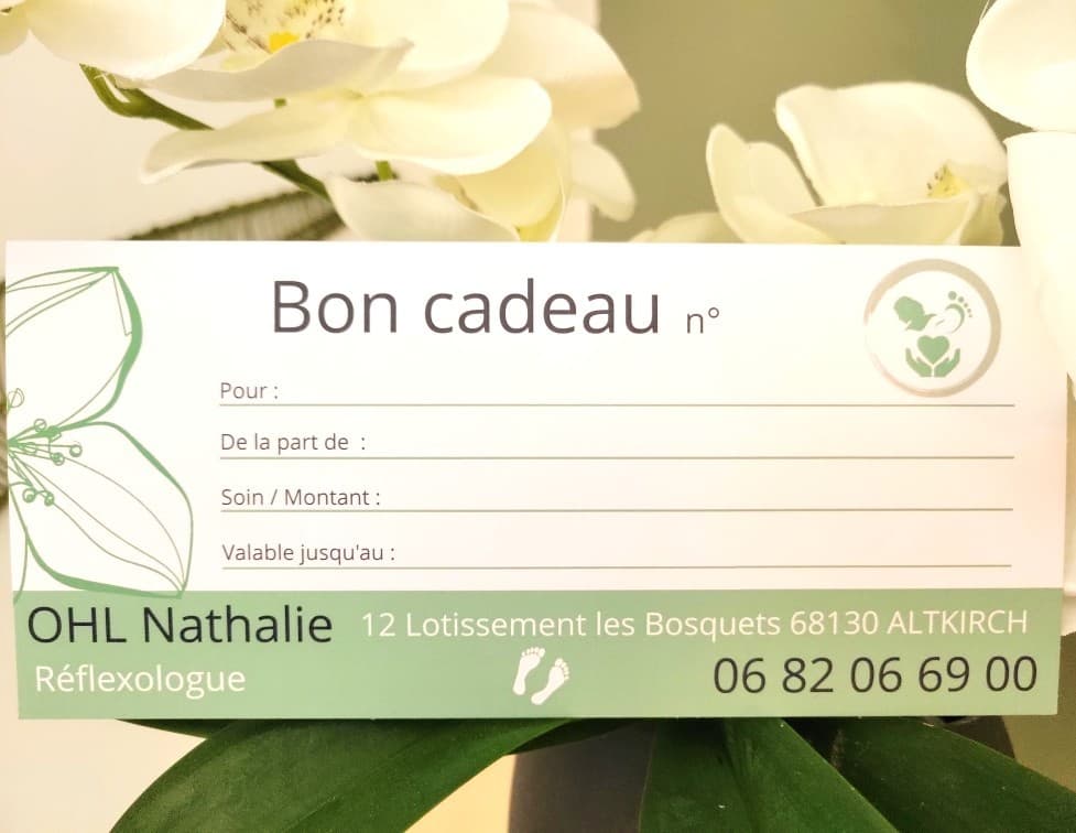 Bon cadeau Nathalie OHL Réflexologue